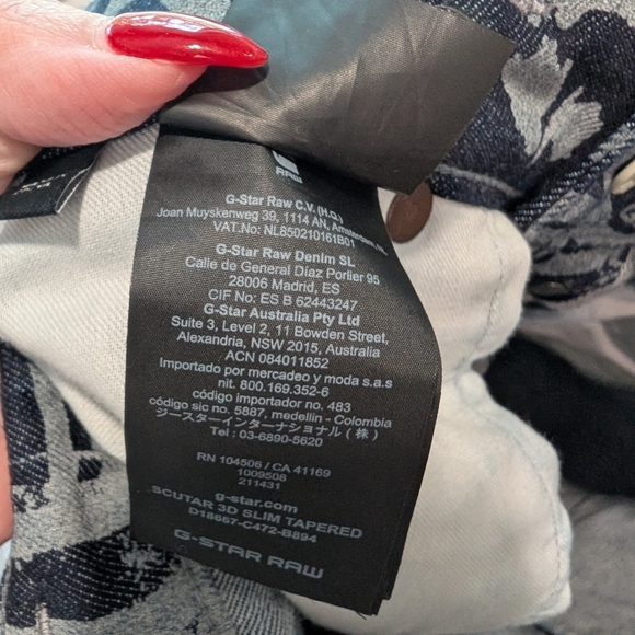 G Star raw slim tapered graffiti jeans - Picture 9 of 9